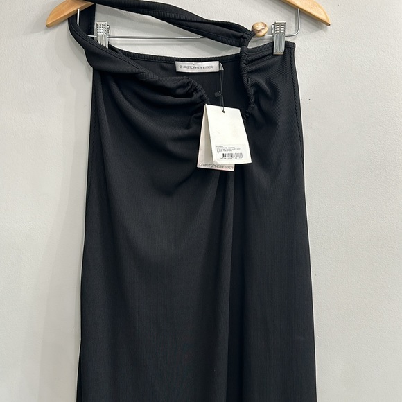 Christopher Esber Skirts | Floating Belt Ruched Quartz Skirt Black - Picture 6 of 10